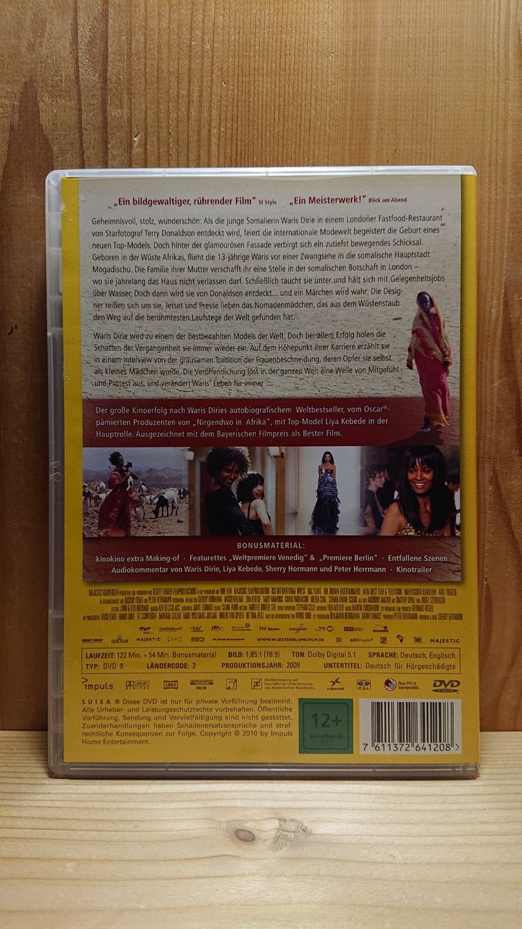 Tutti i DVDs: WÜSTENBLUME DVD – Usato da Wilderswil venduto da Exebub 1