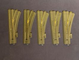 5 Stück Märklin 24612 Einzeln verfügbar Weiche rechts