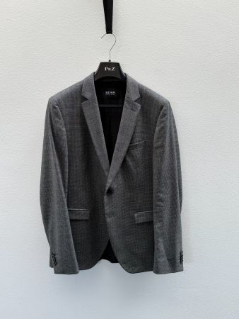 Hugo Boss Anzug 3 teilig, Gr. 50, Extra Slim Fit, dunkelgrau