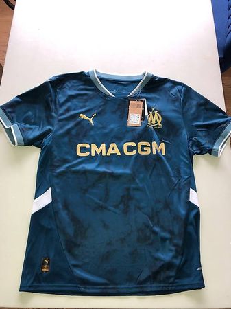 Olymp. Marseille Fussballtrikot 24/25 Greenwood Gr.L Neu