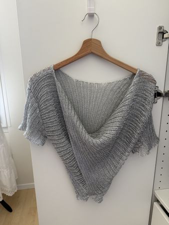 Silbernes Sommer Top, Grösse S