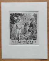 Exlibris Mark Severin - Original Kupferstich Erotik