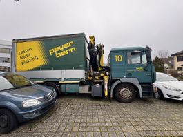 MAN mit 25meter kran mit Anhänger zusammen