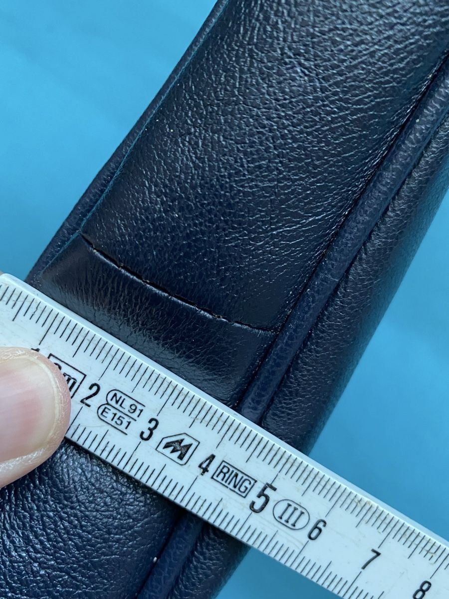 Borse da donna: Elegante Leder Handtasche blau grau – Usato da Flawil venduto da sonnengeist 8
