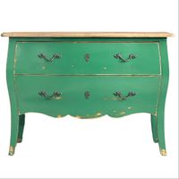 Charmante Vintage-Kommode in Grün –Shabby Chic mit Charakter