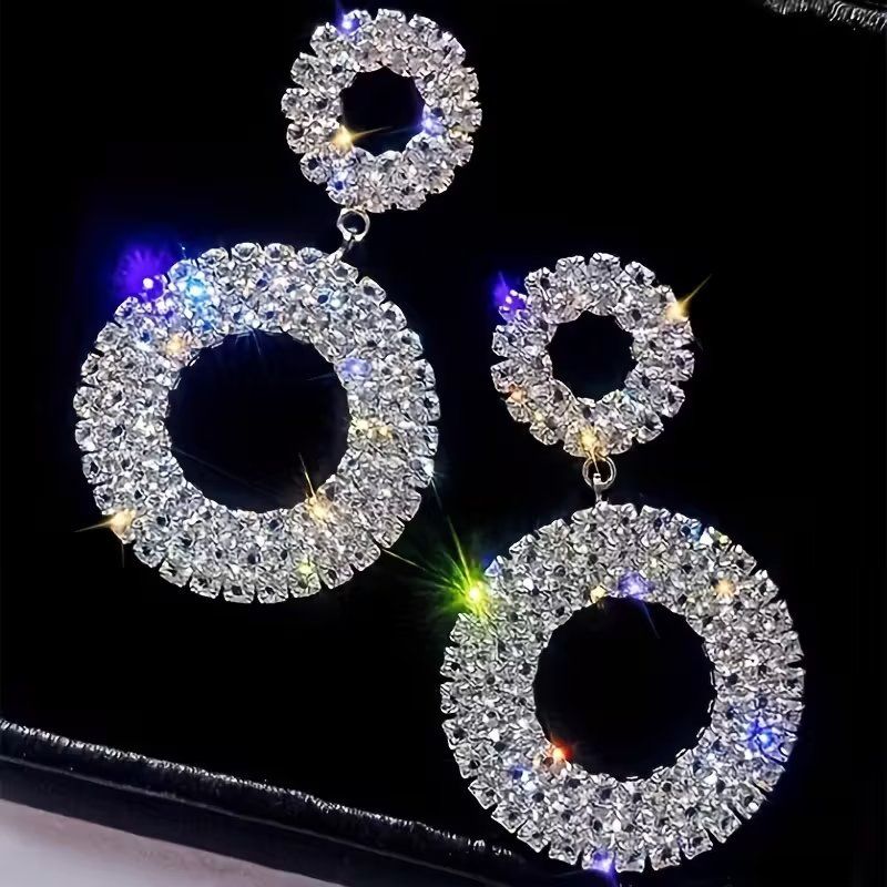 Orecchini pendenti & Orecchini a lobo: STATEMENT versilberte Strasssteine  Ohrringe, Neu* – Nuovo e nell'imballaggio originale da Glattbrugg venduto da majuska01 1