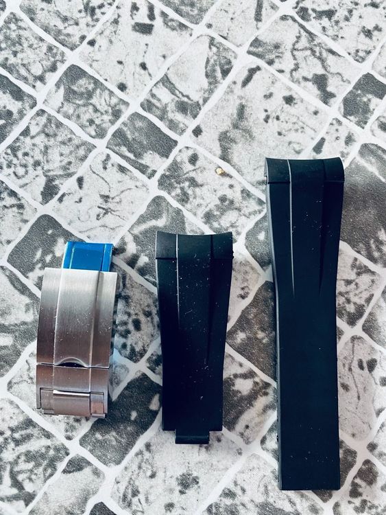 Oyster flex style rubber Uhrenband 20  mm 3