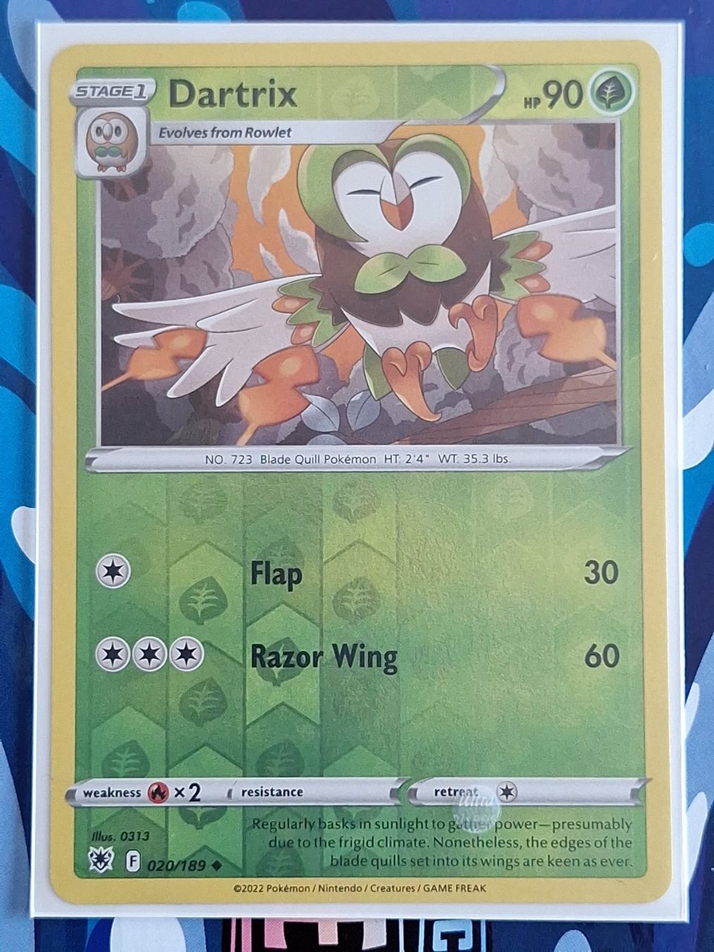 Pokémon Sammelbilder & Trading cards: Dartrix - Astral Radiance - Reverse Holo - #Ord3 – Gebraucht aus Altstätten SG von GGsGameshop