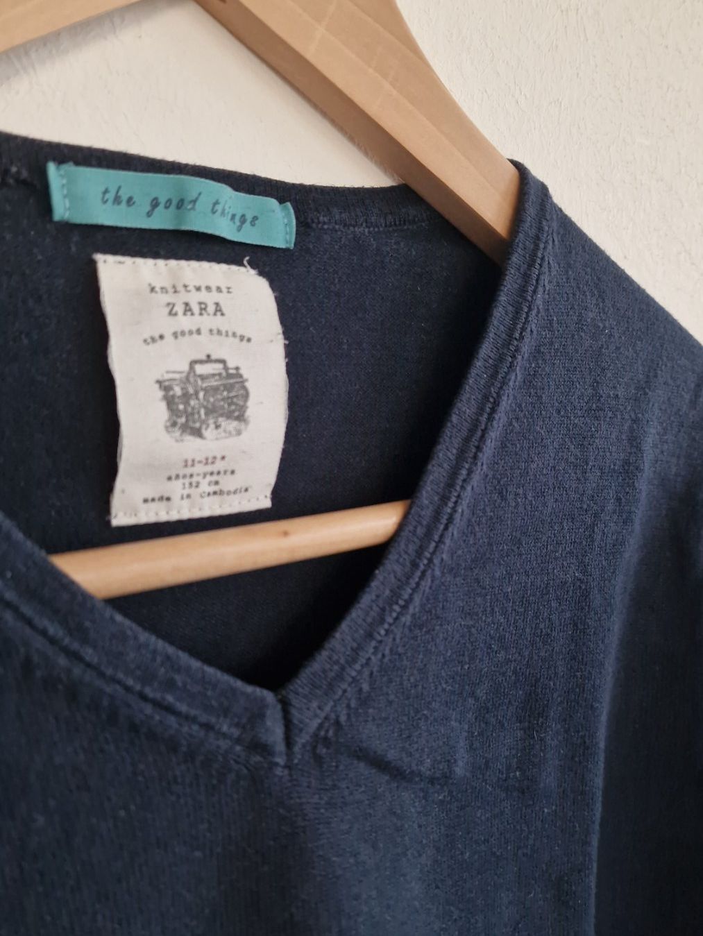 Zara Maglioni & Felpe: Mädchen Pullover Zara Gr. 152 11-12Y Dunkelblau Baumwolle – Usato da Hallau venduto da CHACLA 1