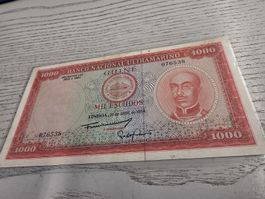 1000 Escudos Guinea 30. April 1964 Banknote guter Zustand