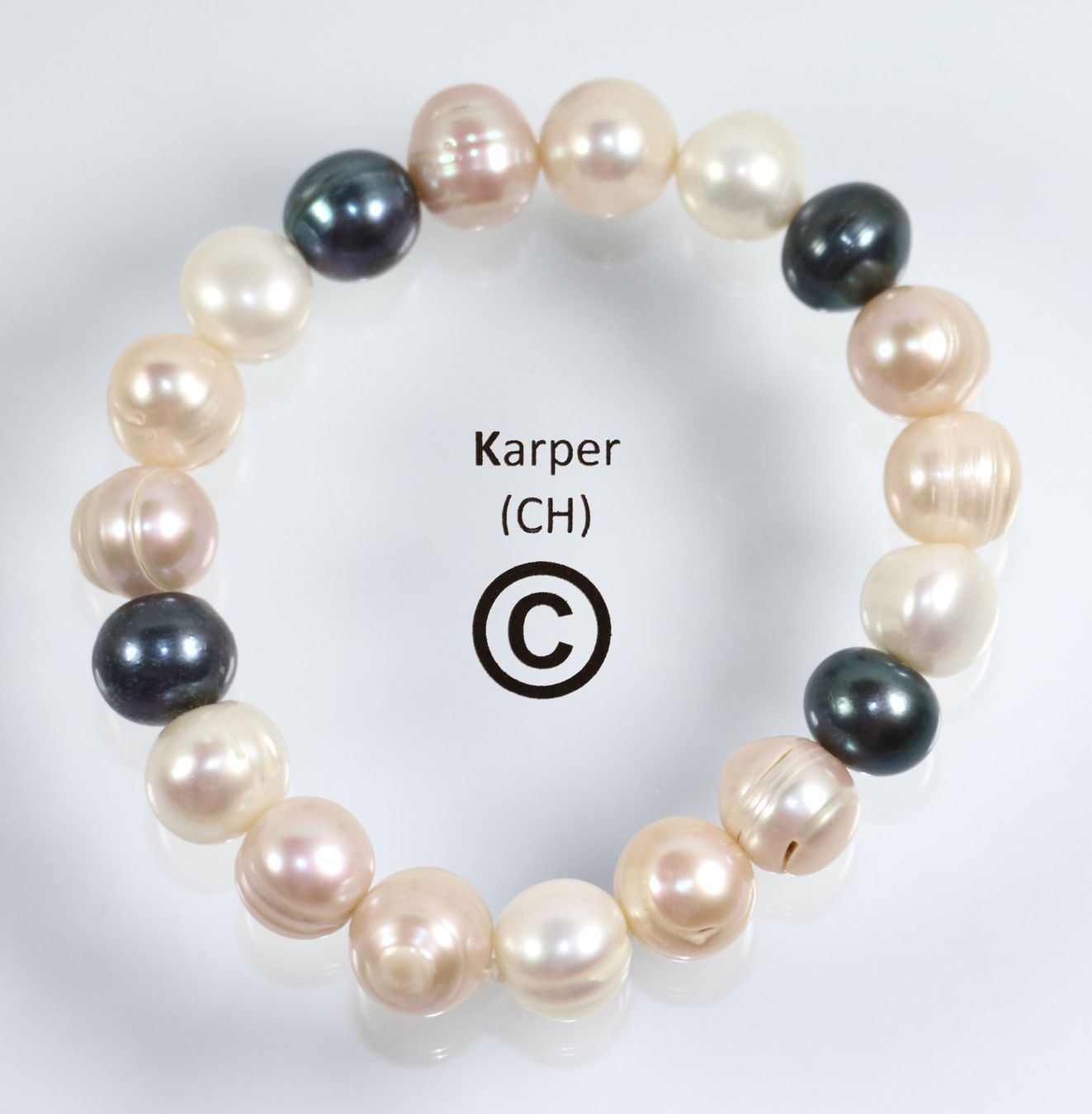 Perles de culture d'eau douce BQ 12×20.7 mm chocolat collier Ag925