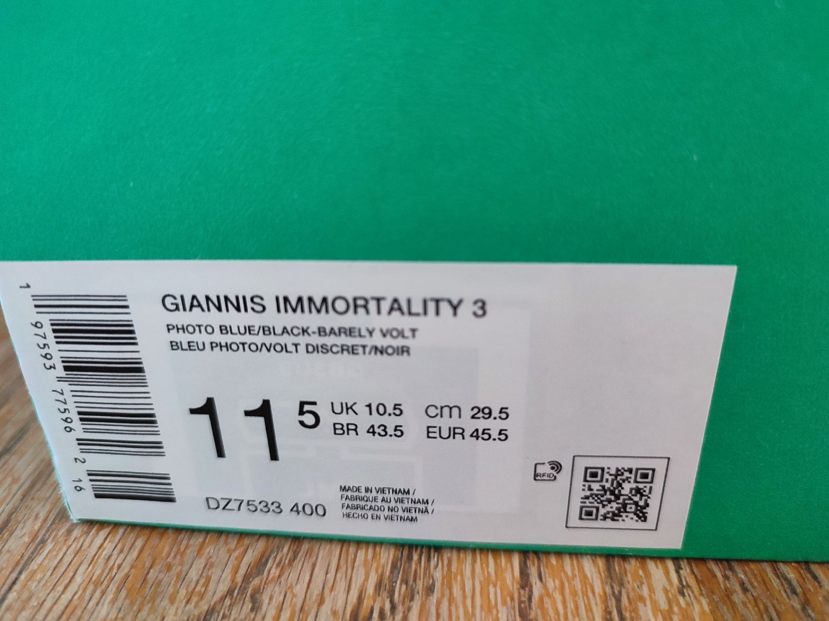 Scarpe da uomo: Giannis Immortality 3, Taille 45.5 – Nuovo e nell'imballaggio originale da Granges-Paccot venduto da pas_vtl7 2