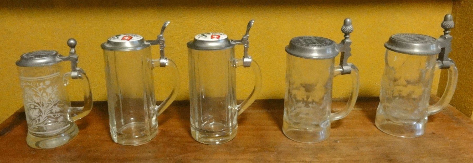 Bicchieri: Biergläser mit und ohne Deckel, vor 1990 – Usato da Wohlen AG venduto da Flusslauf 2