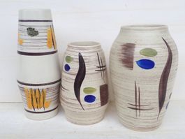 3 Bay BAY Vase Vintage 60er Mid Century Keramik