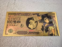 Gold Foil Plated Sailor Moon Saturn Banknote