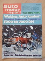 Bmw Alpina 1600/2002 TI Ro 80 im Auto Motor u Sport nr3 1970