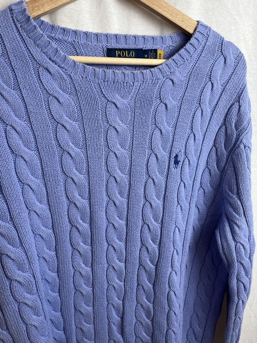 Ralph Lauren Pullover & Sweatshirts: Pull Ralph Lauren Torsadé Violet clair  – Neu (gemäss Beschreibung) aus Les Avanchets von lunedeneige.shop 1