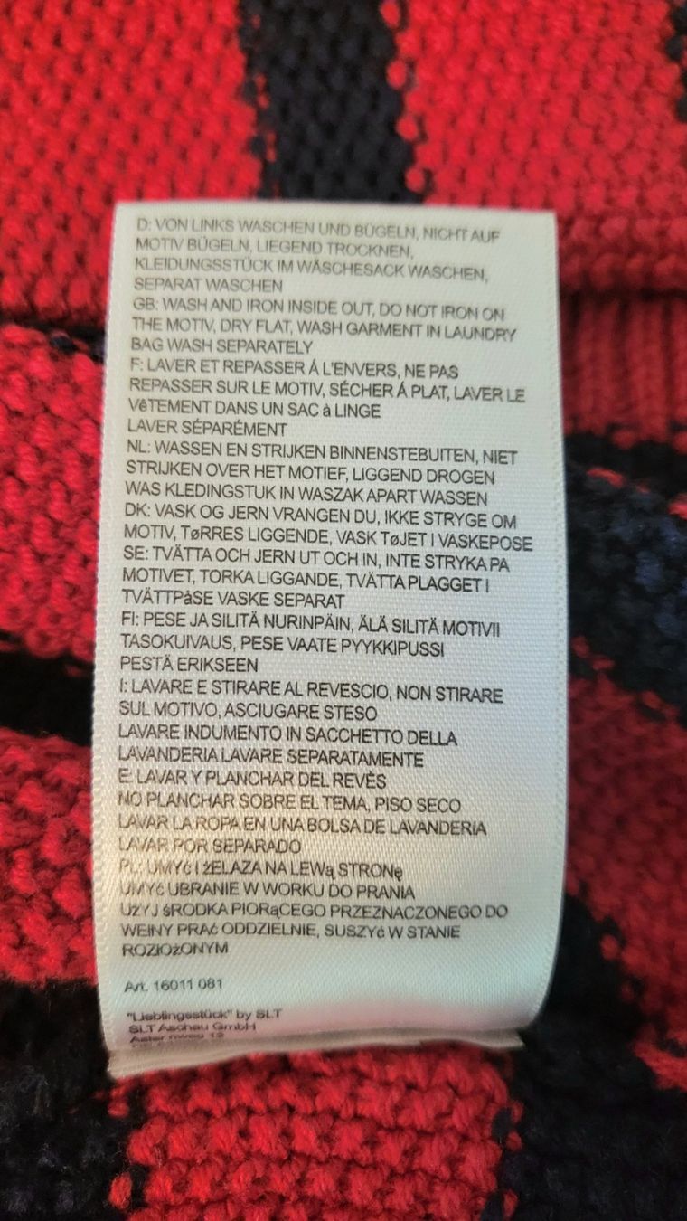 Lieblingsstück Maglioni & Felpe: Lieblingsstück Damen Pullover, Rot/Schwarz Gestreift Gr. 38 – Nuovo (secondo la descrizione) da Baar venduto da deg_d6l5 6