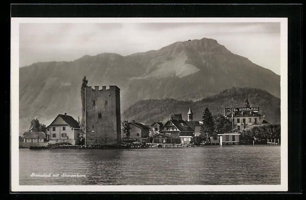 Cartoline postali: Stansstad, Hotel Winkelried und Stanserh – Usato da Berlin venduto da bartko-reher