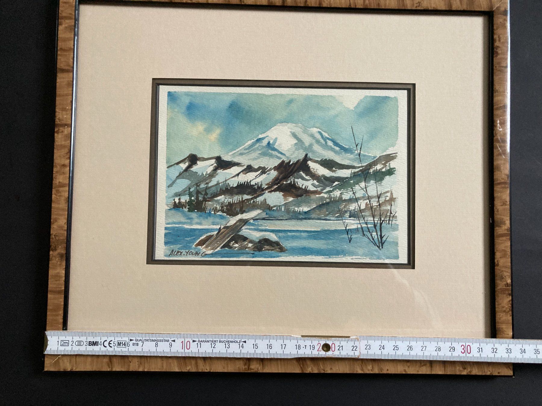 Gemälde: Gemälde von Alex Young Wasserlandschaft – Gebraucht aus Subingen von ArtBead 7