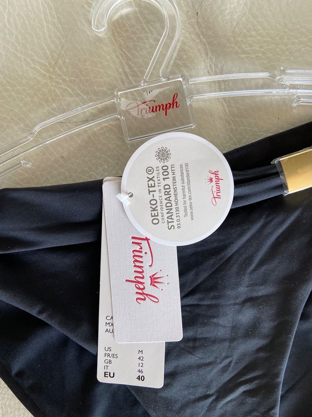 Triumph Costumi da bagno & Bikini: TRIUMPH - Bikini Bottom Noir - 40 NEUF! – Nuovo e nell'imballaggio originale da Chardonne venduto da teenyweeny 2