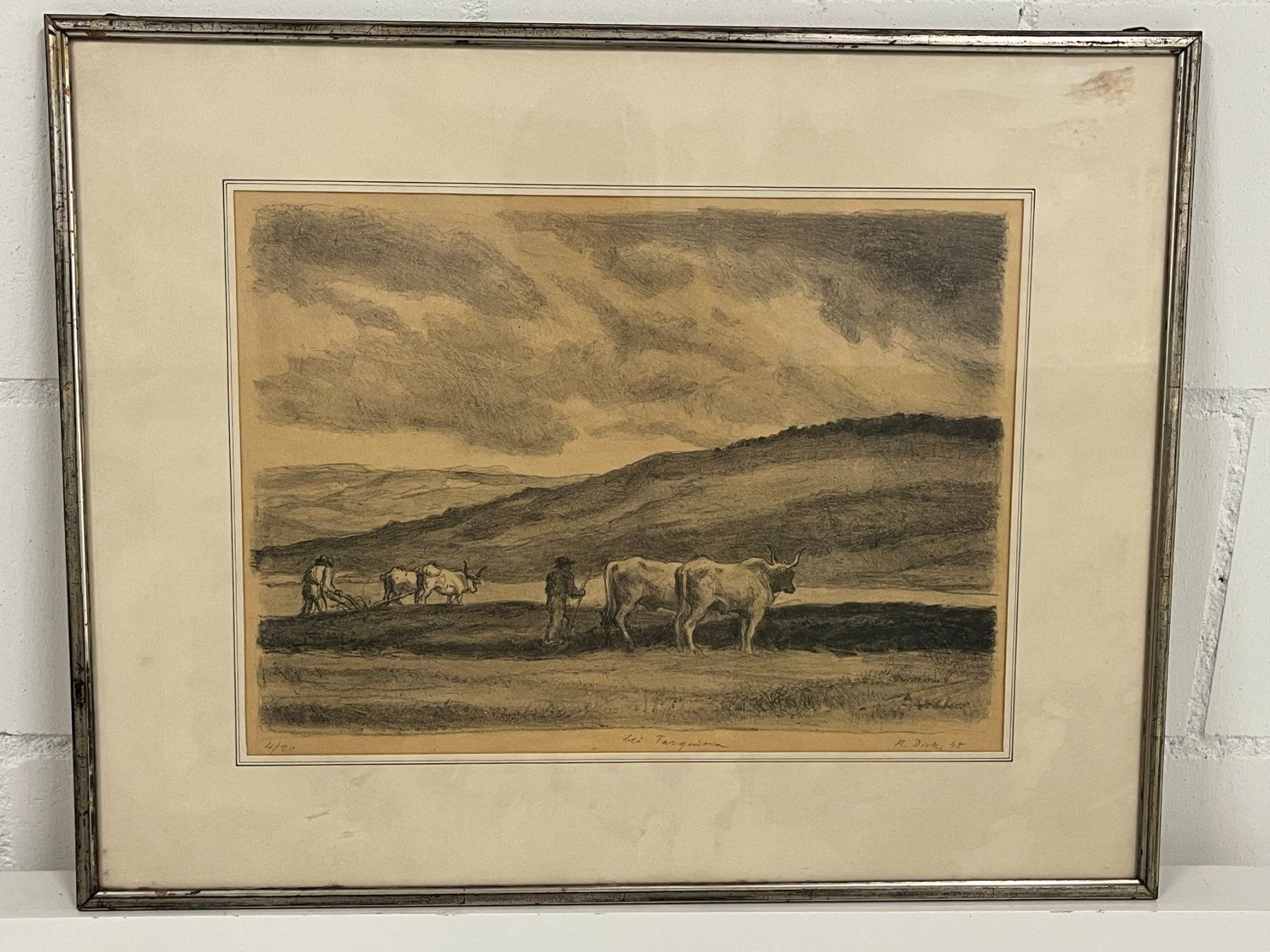 Dipinti: Karl Dick 1884 - 1967 Signierte Litho – Usato da Basel venduto da Kaffee_und_Kunst 1