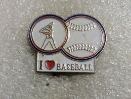 Ansteckpin 243: I Love Baseball