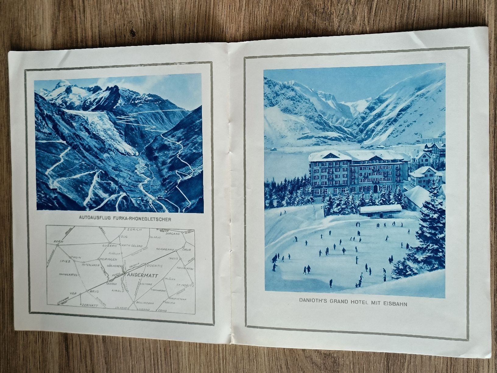 Dokumente: Alter Prospekt / Andermatt - Danioth's Grand Hotel ca. 1930 – Gebraucht aus Brugg AG von Ente015 4