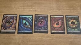 MTG Magic The Gathering Tarkir Dragonstorm Ful Art Mana FOIL