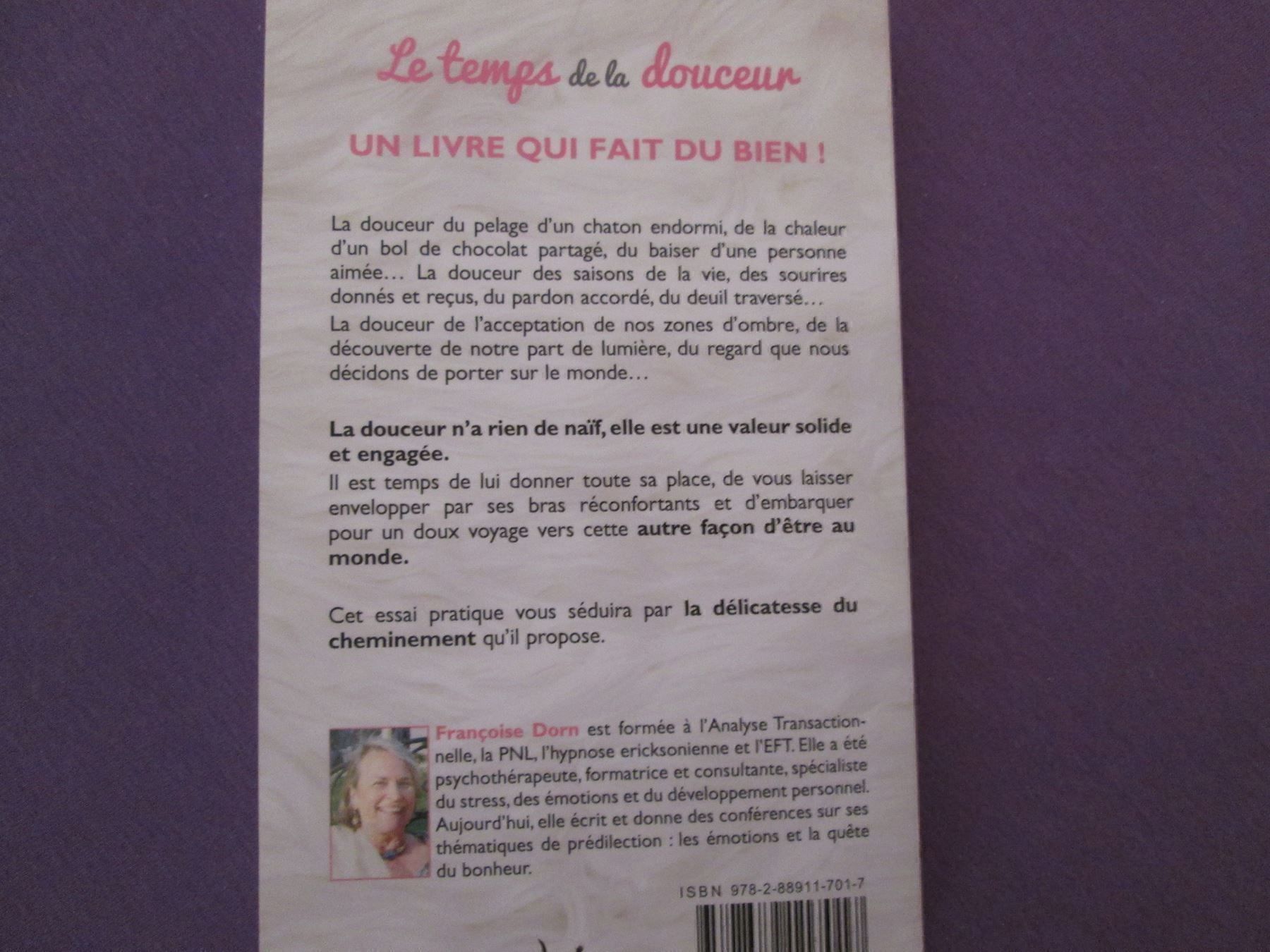 Libri: Le temps de la douceur – Usato da Neuchâtel venduto da Dualseele 4