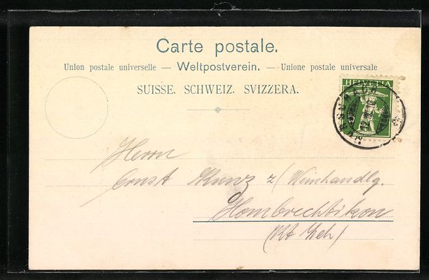 Cartoline postali: Litho Luzern, Ortsansicht mit Dampfer un – Usato da Berlin venduto da bartko-reher 1