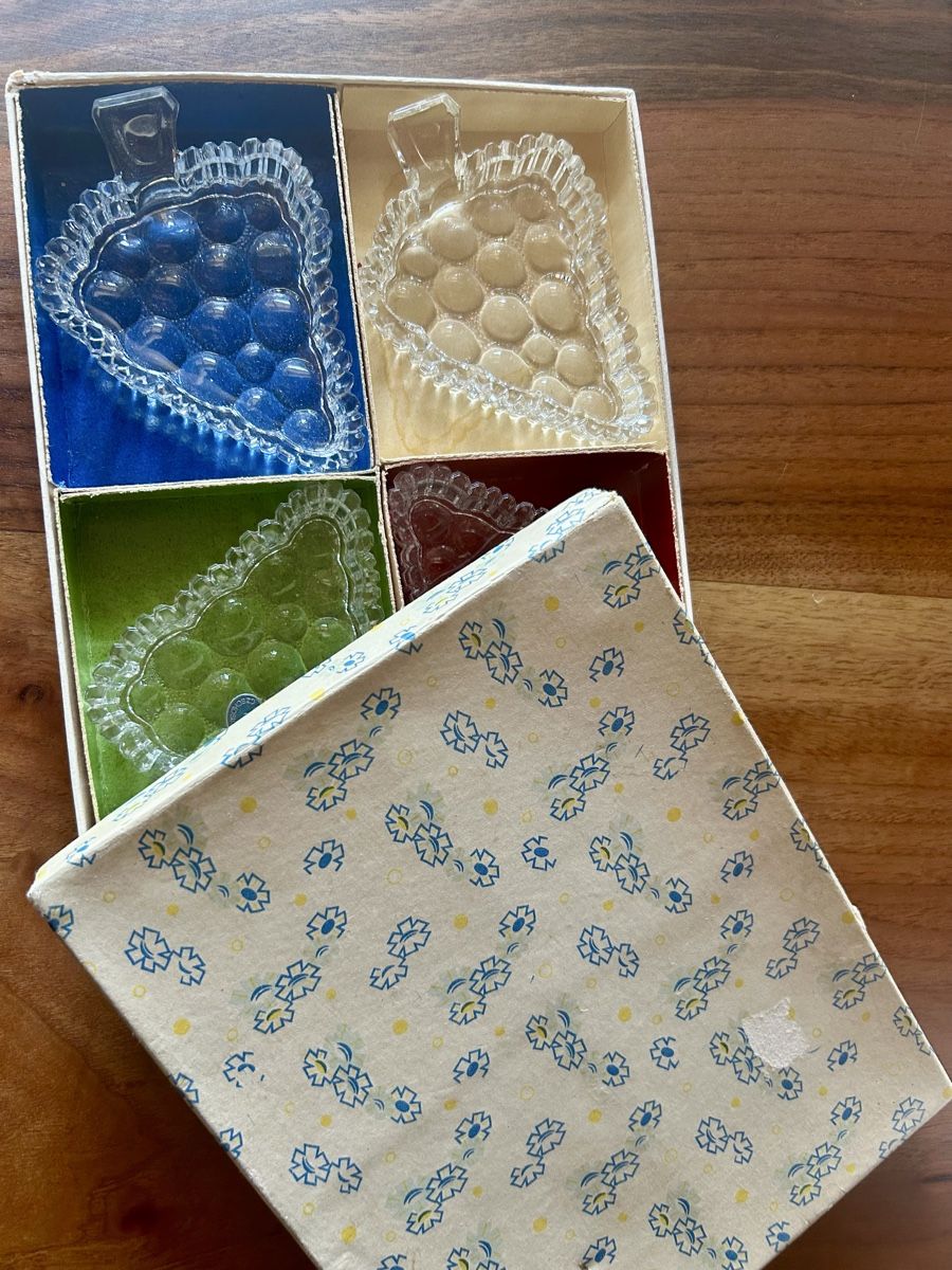 Bicchieri: Glass grape set 4pcs set original box Made in Czechoslovakia – Usato da Degersheim venduto da Pinguin040 3