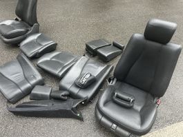 Original Mercedes W220 Ledersitze Schwarz | Komplet
