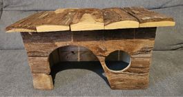 Maisonnette en bois naturel pour petits animaux 🐹🌳