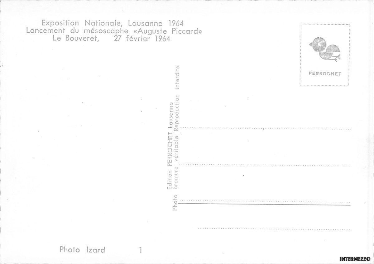 Cartoline postali: Piccard Expo 1964 // Mésocaphe U-Boot – Usato da Basel venduto da intermezzo12 1