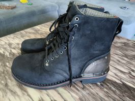 Timberland Stiefel schwarz Groesse 8 1/2 W antik 