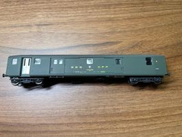 Liliput Leichtstahl Gepäckwagen der SBB in DC