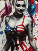 Harley Quinn - schönes Blechschild neu