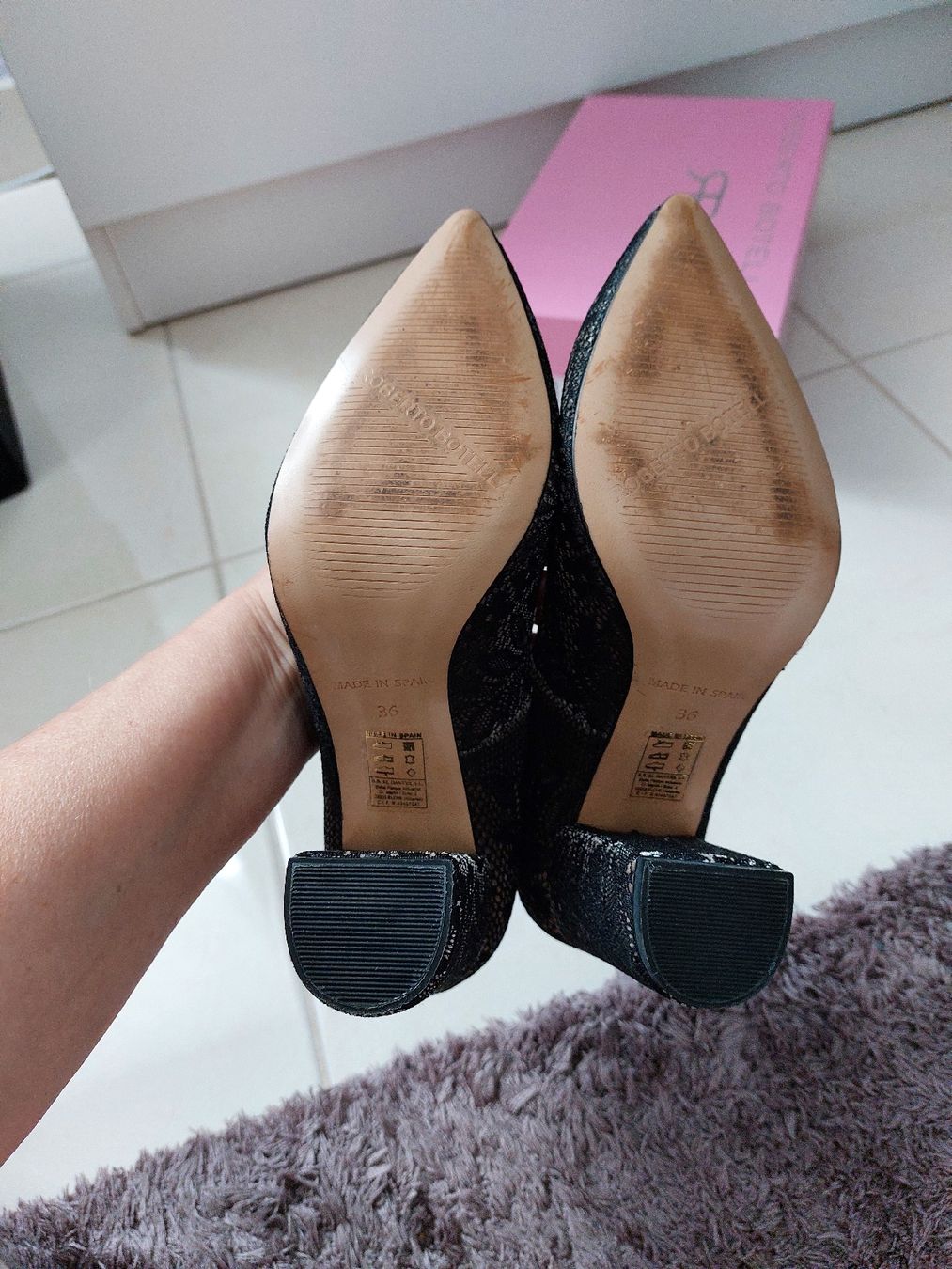 Scarpe da donna: Escarpin Roberto Botella , noir dentelle – Nuovo (secondo la descrizione) da Formangueires venduto da Fabienne1974 4