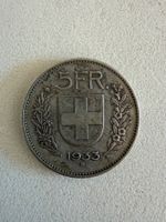 Schweizer Münzen Fünfliber 1933