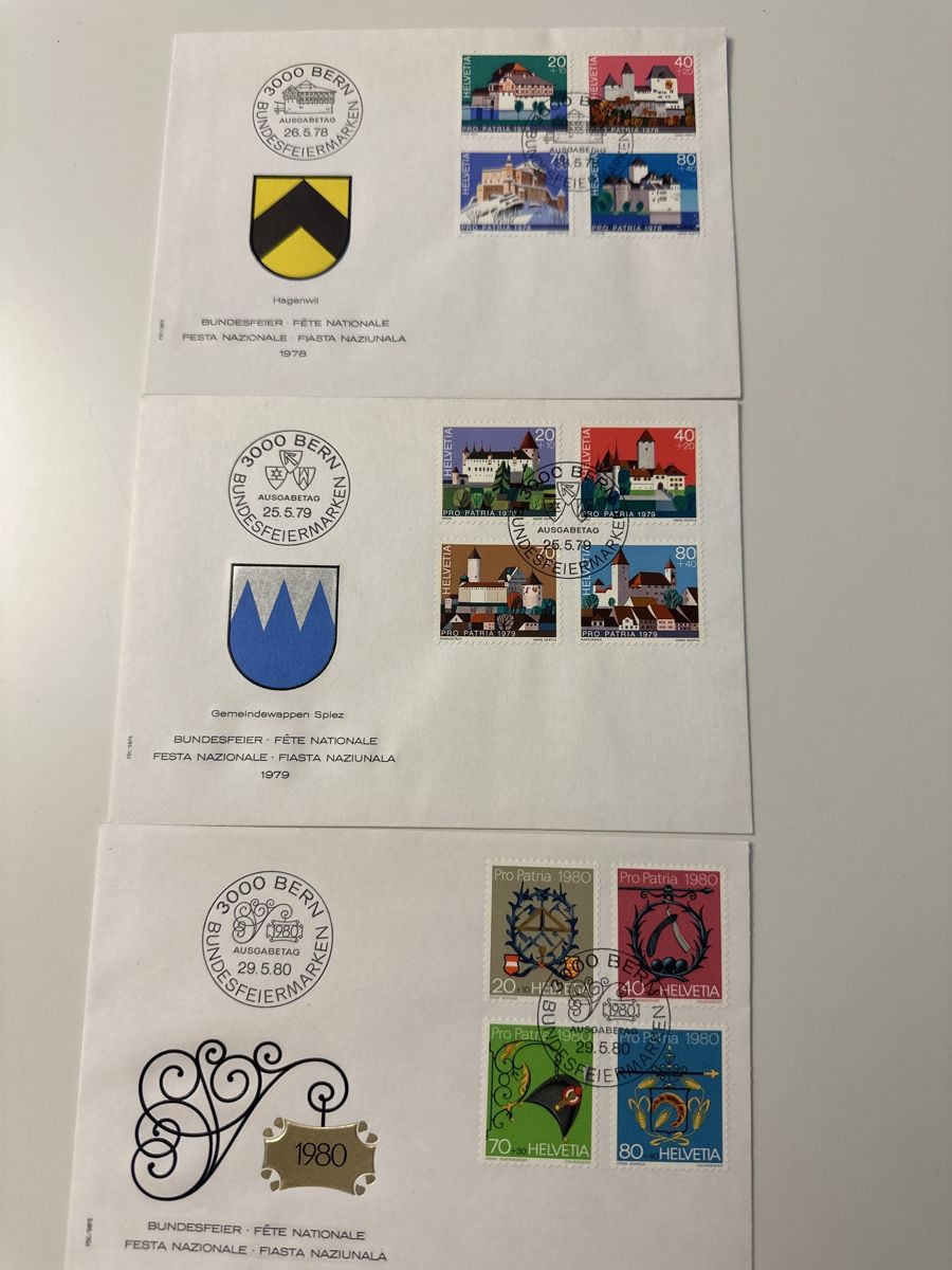 Tutti i francobolli: Bundesfeiermarken – Nuovo e nell'imballaggio originale da St. Gallen venduto da Ursula66