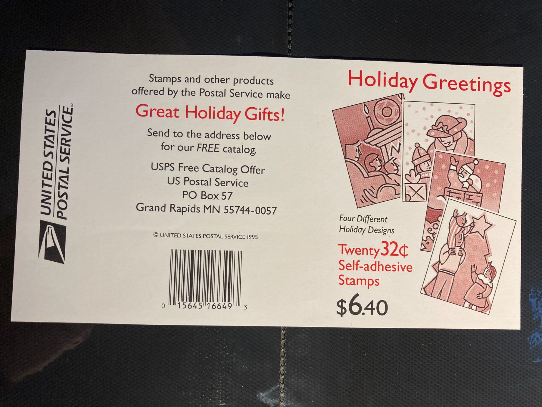 Alle Briefmarken: USA 1996 Bogen Weihnachtsmarken selbstklebend – Neu (gemäss Beschreibung) aus Liestal von schnueps 1