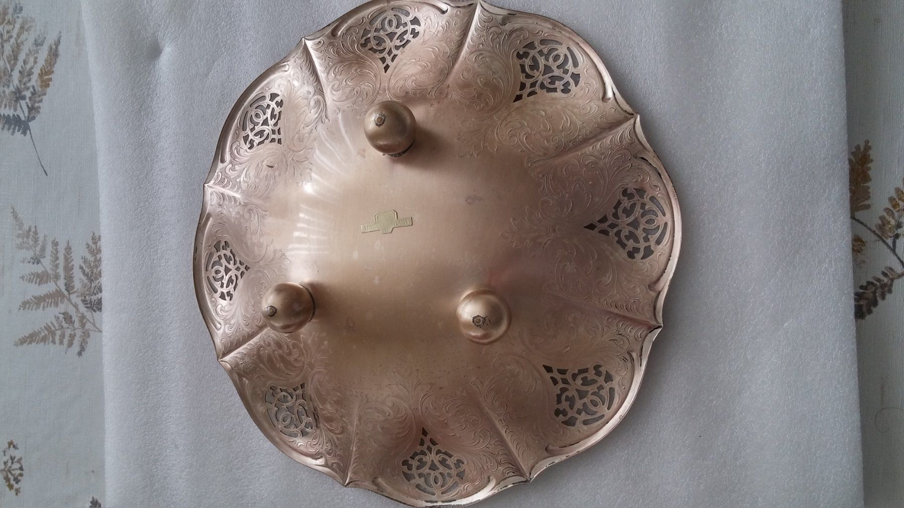 Assiettes: Versilberter Teller, Vintage, ca.70 iger J. – D'occasion à Zürich par sendbad 1