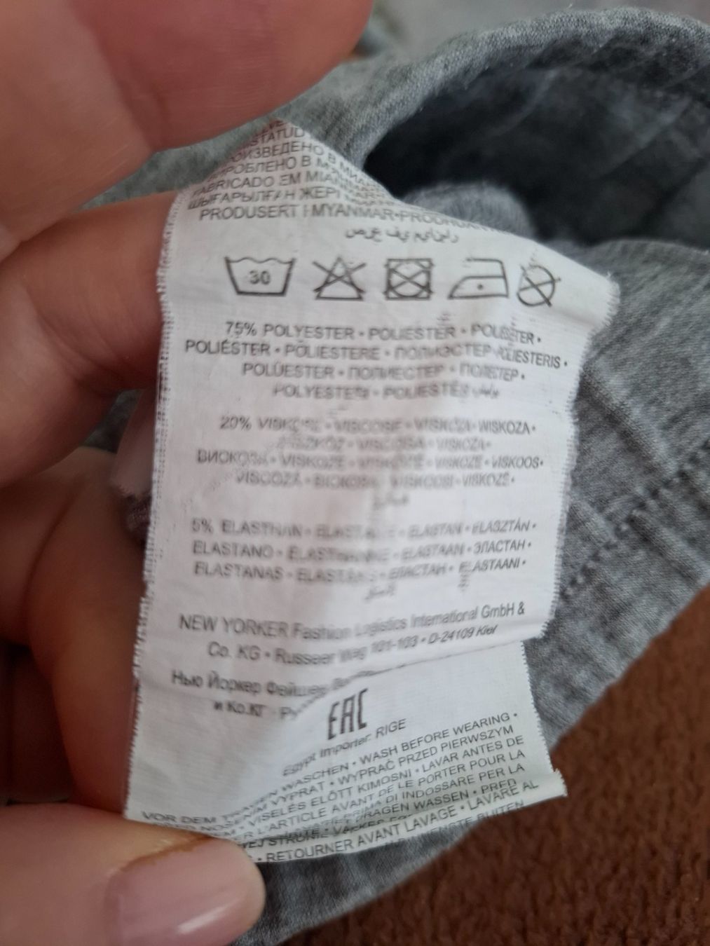 Pantaloni: Trainerhose M Grau NewYorker – Usato da St.Gallen venduto da LaMiSa 4