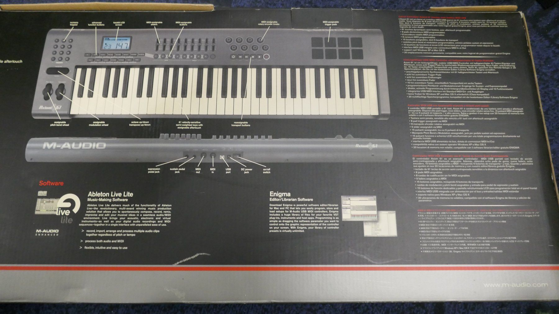 M-Audio Strumenti musicali: M-Audio Axiom 61 MIDI Keyboard – Nuovo (secondo la descrizione) da Wenslingen venduto da FairlightCMI 2