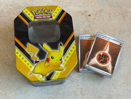 Pokémon Sammelkarten Box mit Basis-Energie Karten
