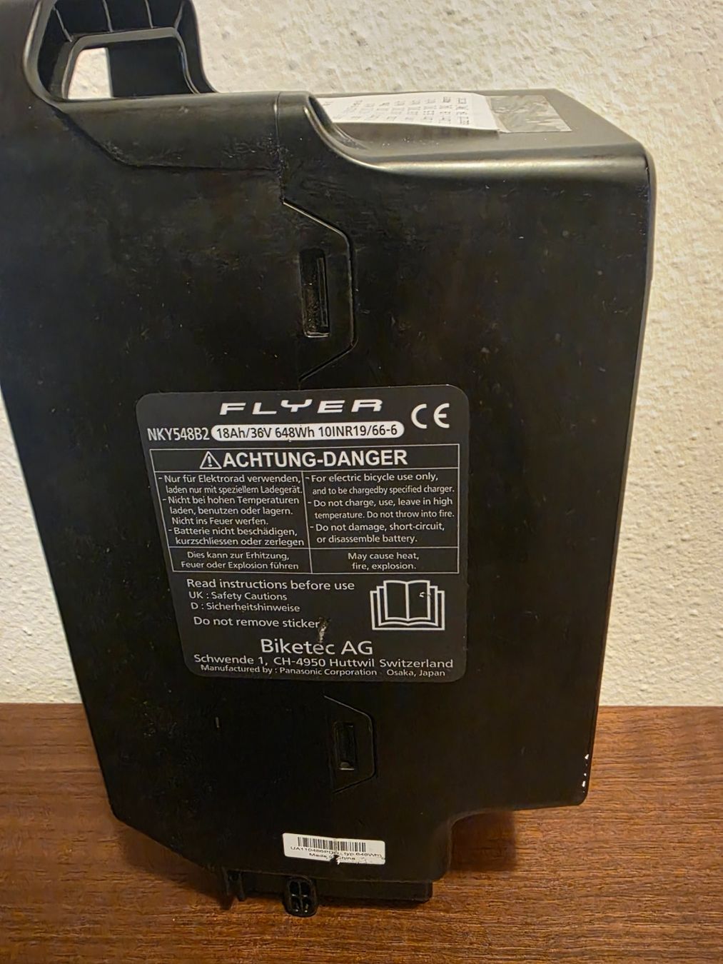 Flyer Batterie: Flyer - Akku Next Generation, 18 Ah, 648 Wh – Usato da Buchs SG venduto da MATGEOMAR 4