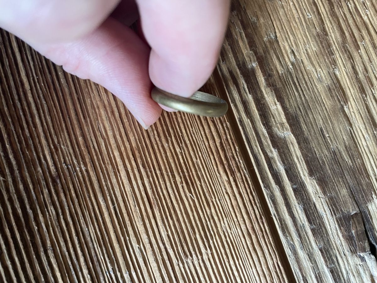 Ringe: Vintage Messing Ring schlicht massiv  ca. 6 cm – Gebraucht aus Heitenried von Steffundsasch 2