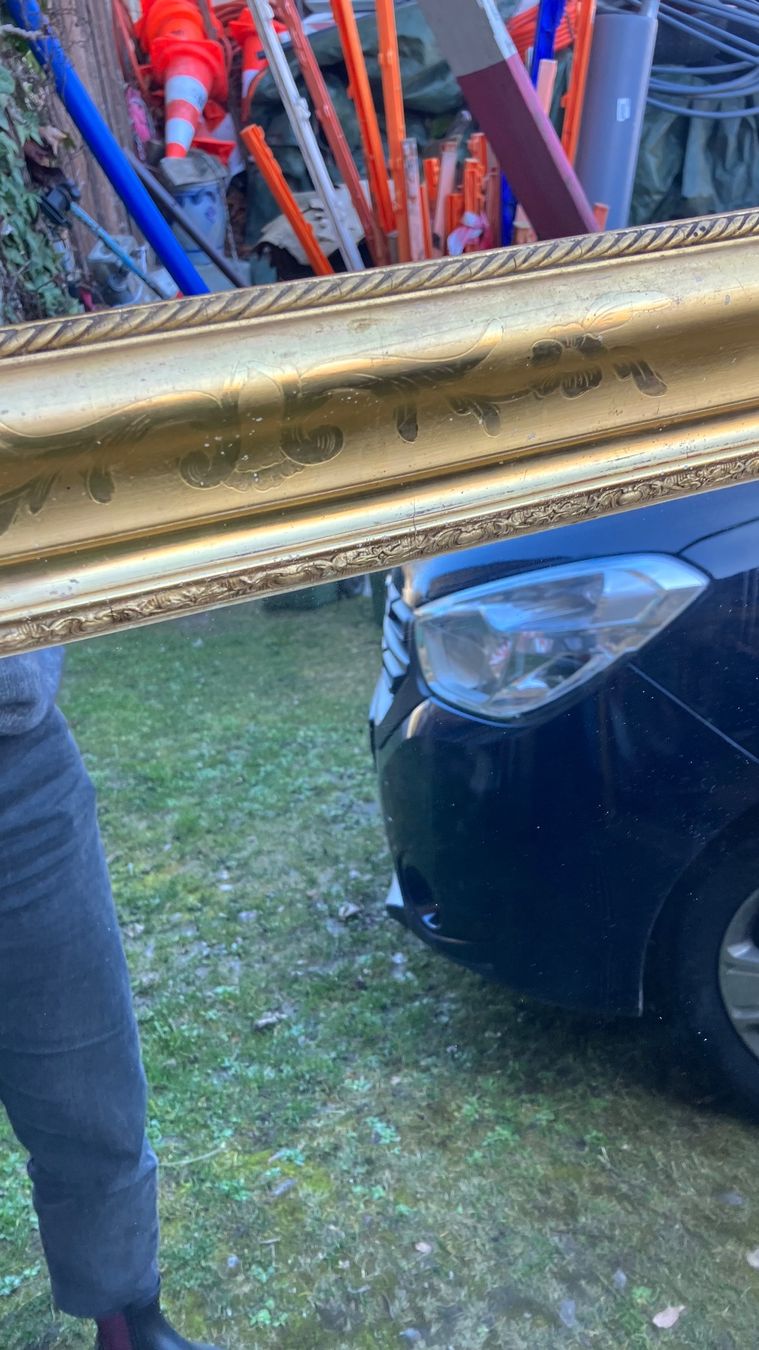 Specchi: Miroir doré feuille Gold Spiegel – Usato da St-Cierges venduto da LeRegain 5