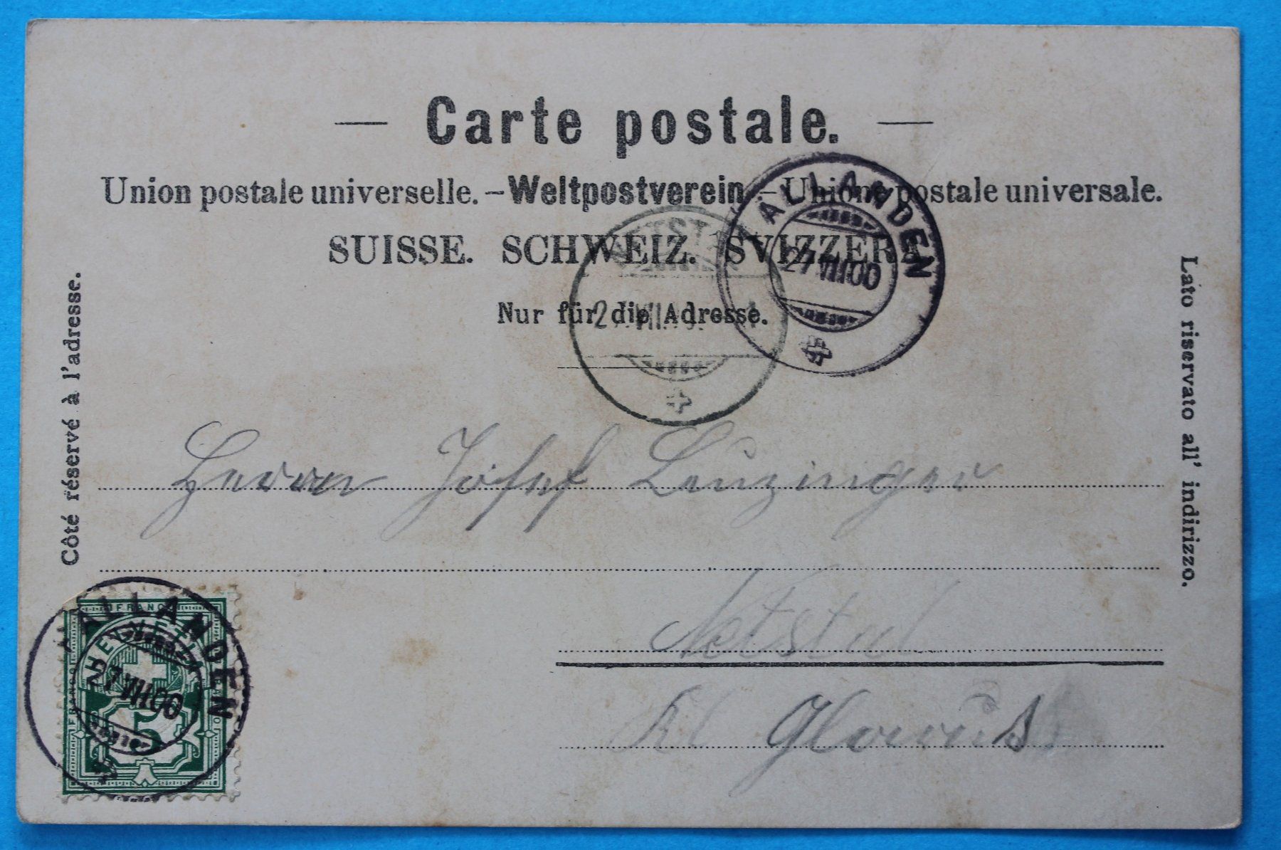 Ansichtskarten: FäLLANDEN LITHO AK – Gebraucht aus Lotzwil von pirolh 1